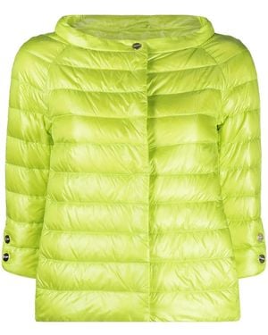 Herno Plumífero Aminta De Manga 3/4 - Amarillo