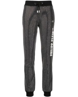 Philipp Plein Glitter-effect Slim-fit Trousers - Multicolour