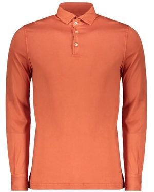 Fedeli Long-Sleeve Polo Shirt - Orange