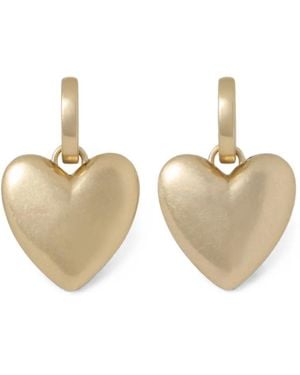 Roxanne Assoulin Pendientes Token Heart - Neutro