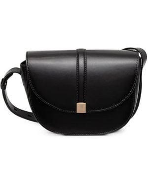 Marc O' Polo Taya Foldover Leather Small Shoulder Bag - Black