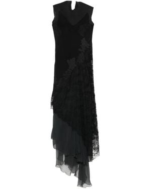 Marc Le Bihan Midikleid mit Spitze - Schwarz