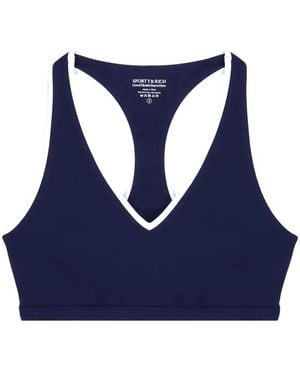 Sporty & Rich Runner Box Sports Bra - Blue