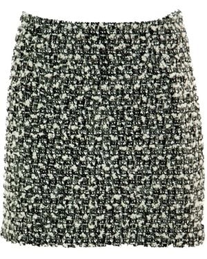Tagliatore Tweed Bouclé Rok - Zwart