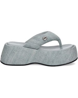 Miss Sixty Sandali Slides Denim - Grigio
