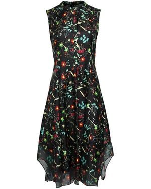 3.1 Phillip Lim Floral-Pattern Sleeveless Midi Dress - Black