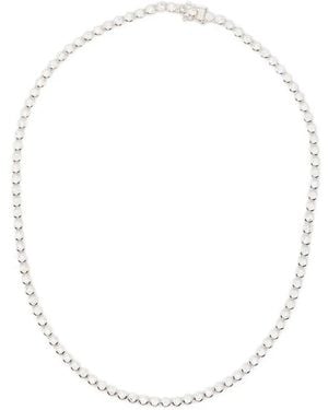Missoma Round Tennis Necklace - White