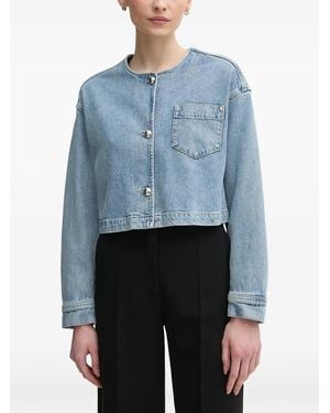 Ouí Pocket Buttoned Jacket - Blue