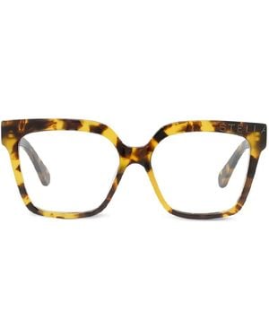 Stella McCartney Square-Frame Glasses - Brown
