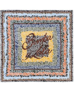 Bimba Y Lola Floral-Print Scarf - Grey