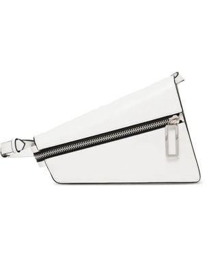 Sisley Geometrical Cross Body Bag - White
