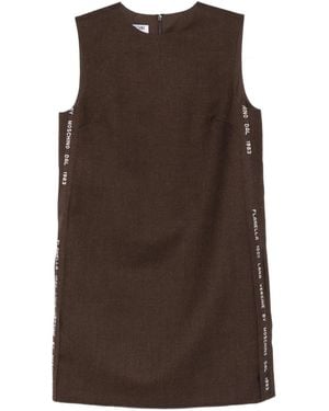 Moschino Robe-Chemise Imprimée - Brown