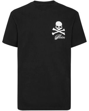 Philipp Plein Skull Bones-Print T-Shirt - Black