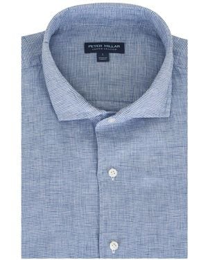 Peter Millar Astino Long-Sleeve Shirt - Blue