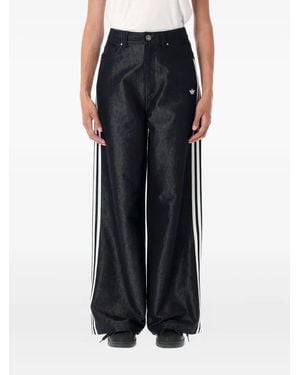 adidas 3-Stripes Metallic Jeans - Black