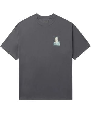 Musium Div. Graphic-Print Cotton-Blend T-Shirt - Grey