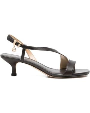 Michael Kors Asymmetric Slingback Sandals - Metallic
