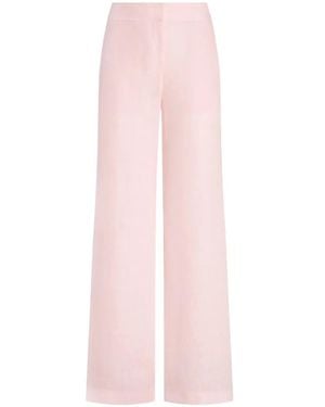 Genny Wide-Leg Trousers - Pink