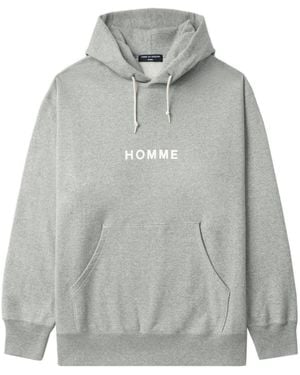 Comme des Garçons Logo-Print Hoodie - Grey