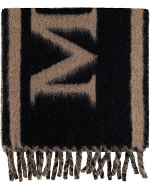 McQueen Schal aus Wollgemisch - Schwarz