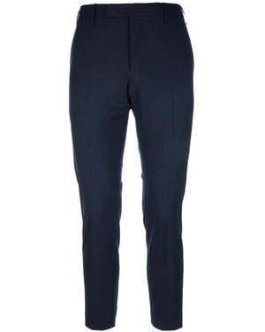 PT Torino Pressed-Crease Trousers - Blue