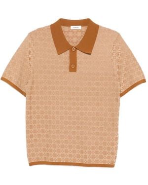 Sandro Patterned Polo Shirt - Natural