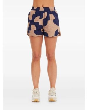 The Upside Mirage Mika Quilted Shorts - Blue