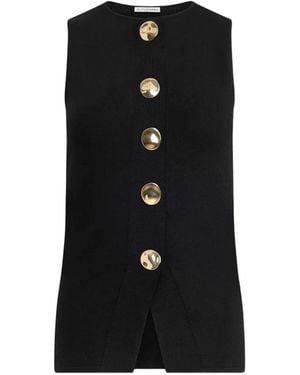 Altuzarra Happer Button-Front Top - Black
