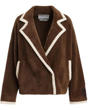 Essentiel Antwerp Doppelreihiger Cardigan - Braun