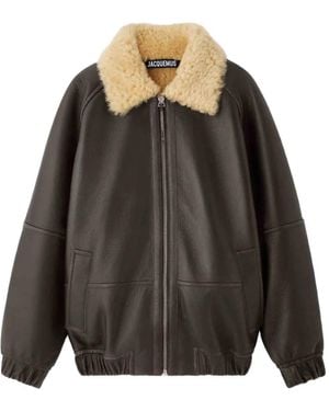 Jacquemus Jacke mit paspelierten Taschen - Grau