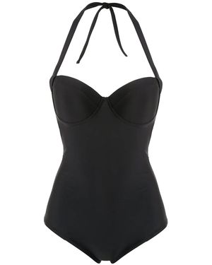 Amir Slama Plain One-Piece - Black