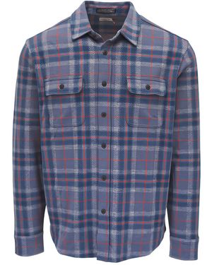 Faherty Legend Geruit Overhemd - Blauw