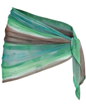 Amir Slama Sarong Aus Tüll - Grün