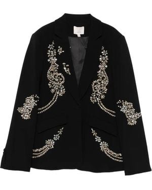 Cinq À Sept Blazer Con Strass - Nero