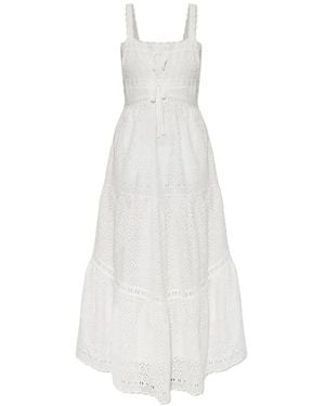 Ulla Johnson Broderie-Anglaise Tiered Maxi Dress - White