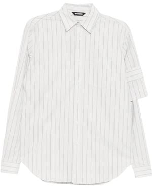 Moohong Gestreept Blouse - Wit