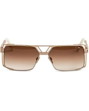 Cazal Rectangle-Frame Sunglasses - Brown