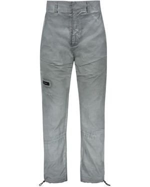 ISO.POETISM Logo-Patch Trousers - Grey
