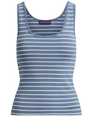 Ralph Lauren Ellis Striped Tank Top - Blue