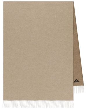 Loro Piana Two-Tone Fringed Scarf - Natural