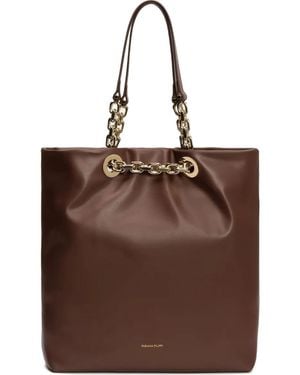 Fabiana Filippi Leather Tote Bag - Brown