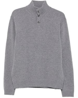 Daniele Fiesoli Button-Fastening Perkins Sweater - Gray