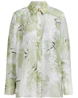 Aje. Reflector Floral Shirt - White