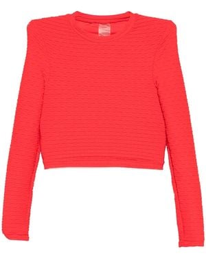 Duskii Long-Sleeves Top - Red