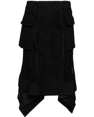 Sacai Gonna Asimmetrica - Nero
