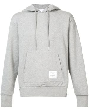 Thom Browne Sudadera de punto con capucha - Gris