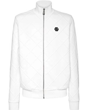 Philipp Plein Giacca Sportiva Con Applicazione - Bianco