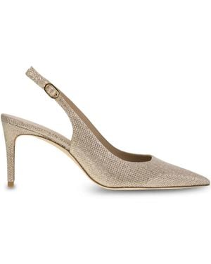 Stuart Weitzman 75Mm Pointed Slingback - White