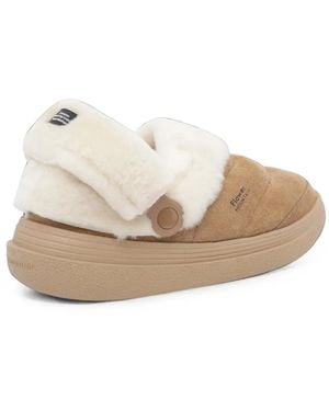 Flower Mountain Fami Slipper Aus Wildleder - Weiß