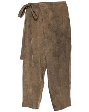 Uma Wang Wrap Trousers - Green